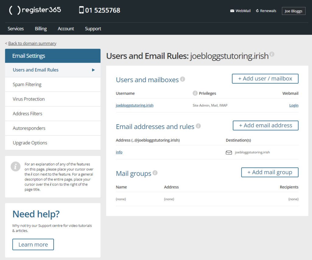 Webmail Login - Icon - Host Ireland